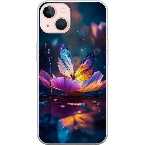 Apple iPhone 13 Gjennomsiktig deksel Butterfly
