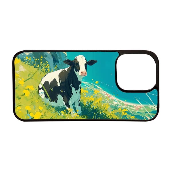 Barn Tecknad Ko iPhone 14 Plus Mobiltelefon Skal
