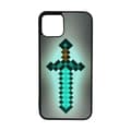 Miniatyrbillede 1 af 2: Minecraft Diamond Sword iPhone 12/iPhone 12 Pro Mobiltelefon Dække