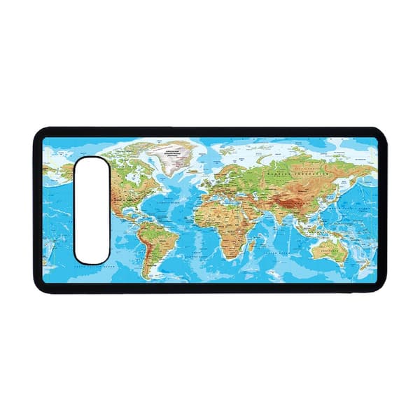 Maailman Kartta Samsung Galaxy S10+ Matkapuhelimen Kansi