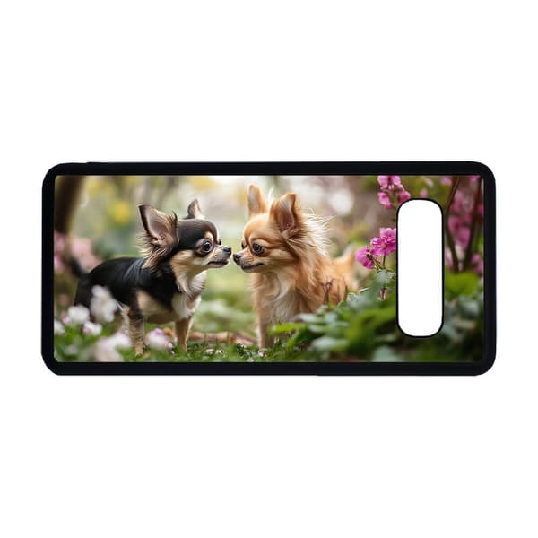 Långhårig Chihuahua Samsung Galaxy S10+ Mobiltelefon Skal