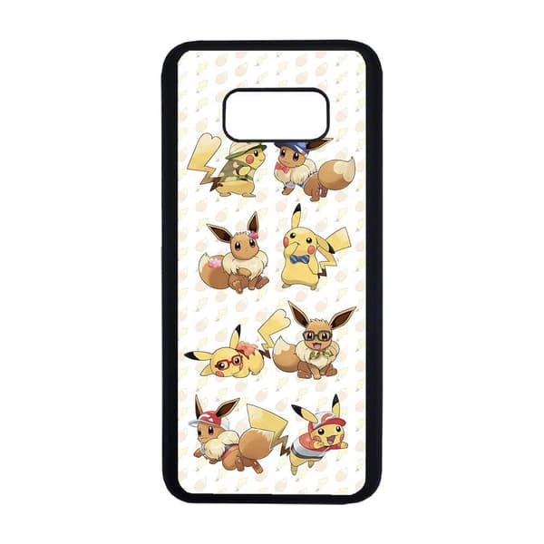 Pokemon Pikachu & Eevee Samsung Galaxy S8+ Mobiltelefon Deksel