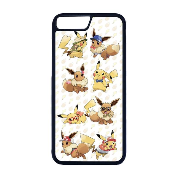 Pokemon Pikachu & Eevee Mobiltelefon Dække Til iPhone 7 Plus/iPhone 8 Plus