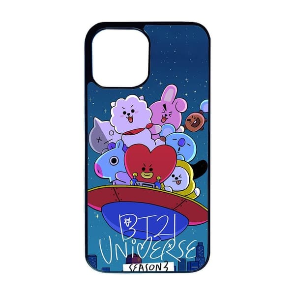 K-pop BTS BT21 iPhone 15 Pro Max Mobiltelefon Deksel