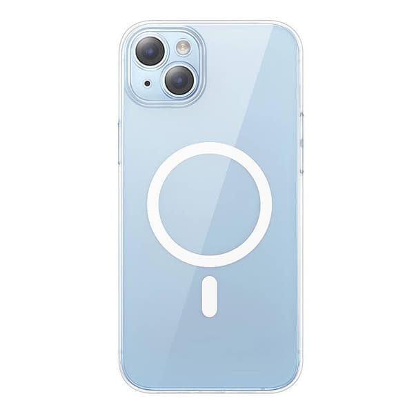 Baseus Crystal -sarjan magneettikuori iPhone 14 Plus -puhelimelle + karkaistu lasi