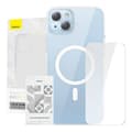 Pikkukuva 1 / 10: Baseus Crystal -sarjan magneettikuori iPhone 14 Plus -puhelimelle + karkaistu lasi