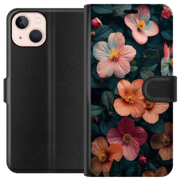 Apple iPhone 13 Plånboksfodral Blommor