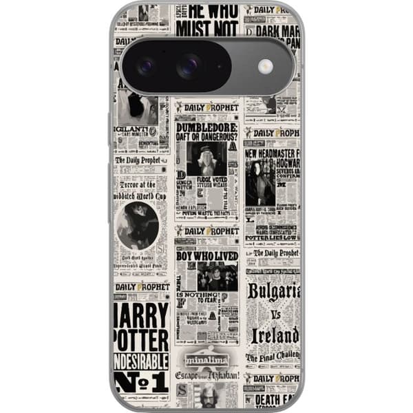 Google Pixel 9 Gjennomsiktig deksel Harry Potter Tidsskrift