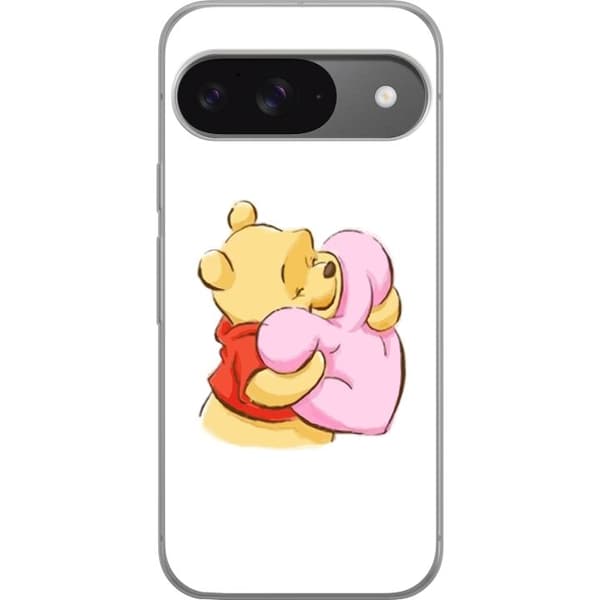 Google Pixel 9 Pro Gjennomsiktig deksel Nalle Puh Klem