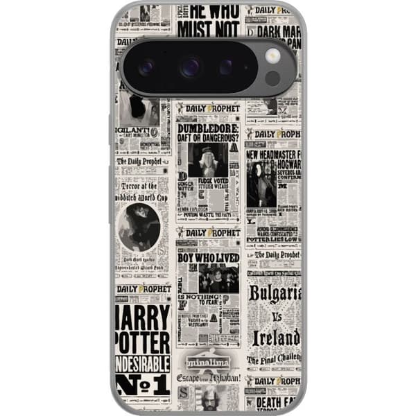 Google Pixel 9 Pro XL Läpinäkyvä kuori Harry Potter Lehti