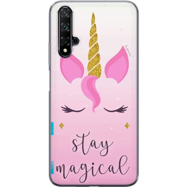 Huawei nova 5T Läpinäkyvä kuori Yksisarvien kasvot