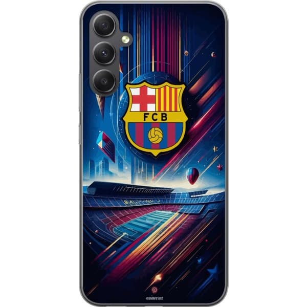 Samsung Galaxy A15 5G Genomskinligt Skal FC Barcelona