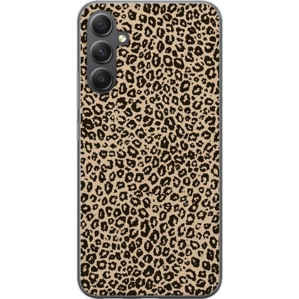 Samsung Galaxy A15 5G Läpinäkyvä kuori Taite Leopardeista
