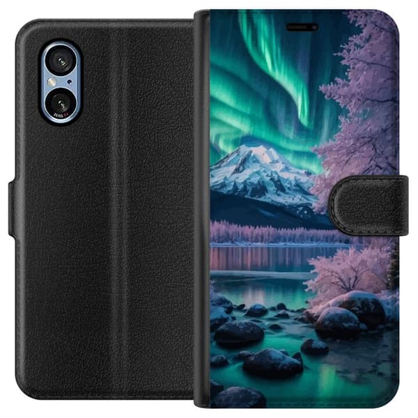 Sony Xperia 10 VI Plånboksfodral Norrsken