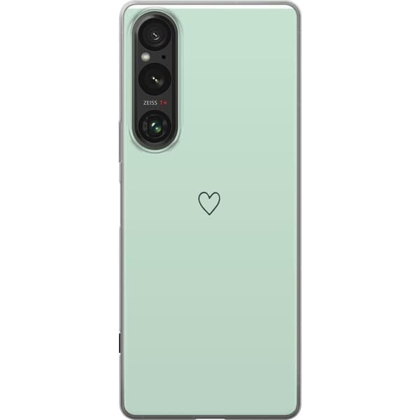 Sony Xperia 1 VI Gjennomsiktig deksel Enkelt Hjerte