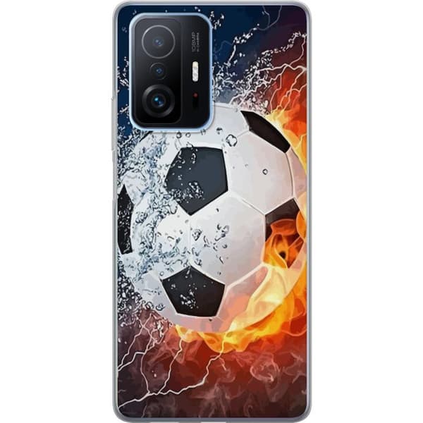Xiaomi 11T Gennemsigtig cover Fodbold Ild