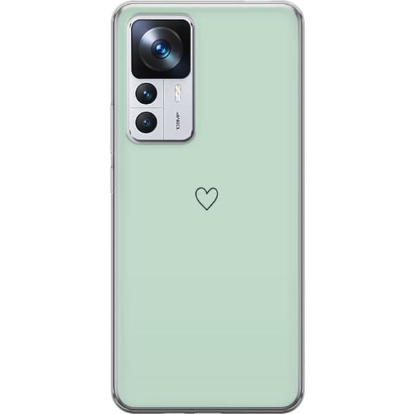 Xiaomi 12T Pro Genomskinligt Skal Enkelt Hjärtat
