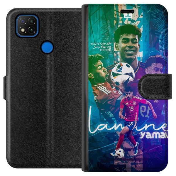 Xiaomi Redmi 9C Tegnebogsetui Lamine Yamal FCB