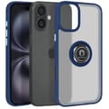 Miniatyrbild 1 av 4: Fodral för iPhone 16 Plus AVIZAR - Metal Ring Video Support - Midnight Blue