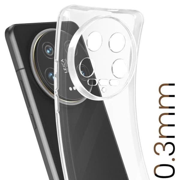 Tunt fodral för Xiaomi 14 Ultra Thickness 0,3 mm Anti-fuktighet Transparent