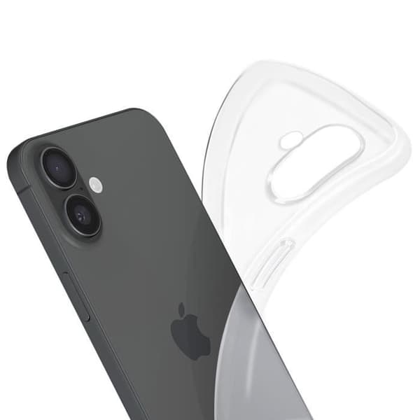 Fodral till iPhone 16 Soft Silikon Tunn Design Lätt Transparent - AVIZAR - Halvstyvt - Syntet - Blandat