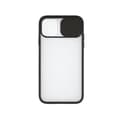 Miniatyrbillede 3 af 4: Cover til mobiltelefon med kant af TPU iPhone 12 Mini KSIX Duo Soft Cam Protect Sort