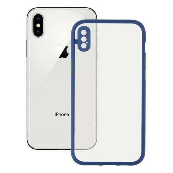 Puhelinsuoja iPhone X , XS KSIX Duo Soft Sininen