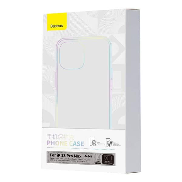 Puhelinkuori Baseus Crystal Clear for 13 Pro Max (läpinäkyvä) +kokokarkaistu näytönsuoja + puhdistussarja