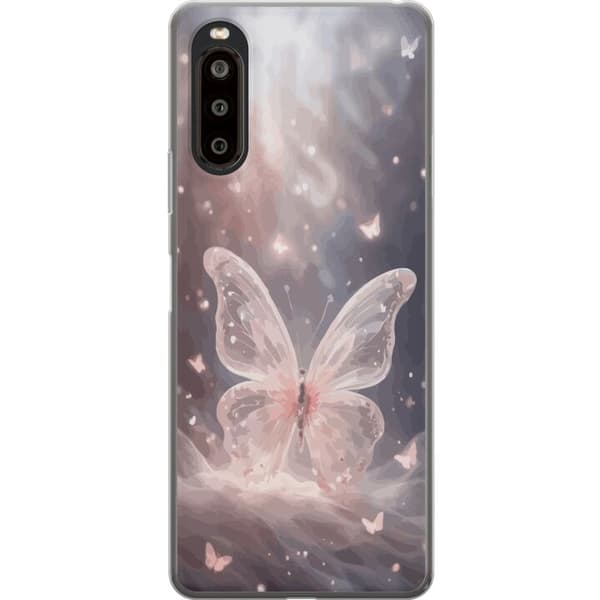 Sony Xperia 10 II Gjennomsiktig deksel Fjäril