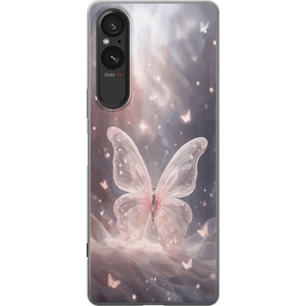 Sony Xperia 10 VI Genomskinligt Skal Fjäril