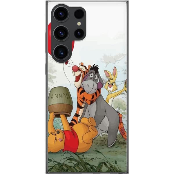 Samsung Galaxy S24 Ultra Genomskinligt Skal Nalle Puh och Ior