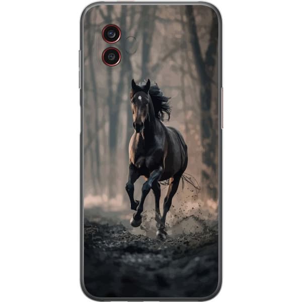 Samsung Galaxy Xcover6 Pro Gennemsigtig cover Løbende Hest