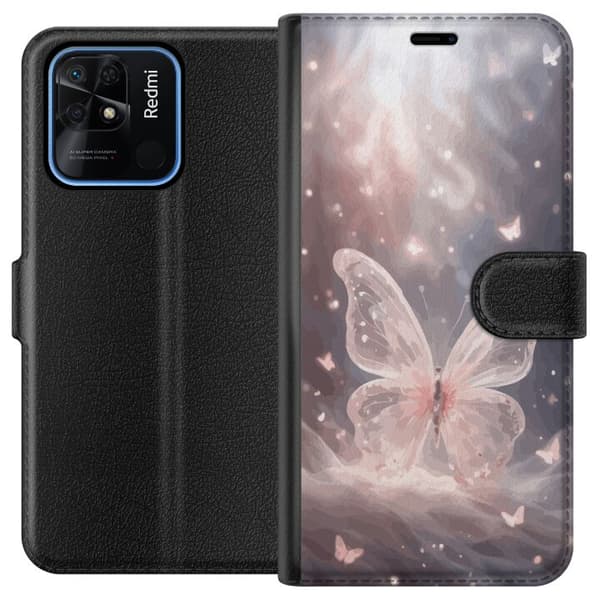 Xiaomi Redmi 10C Plånboksfodral Fjäril