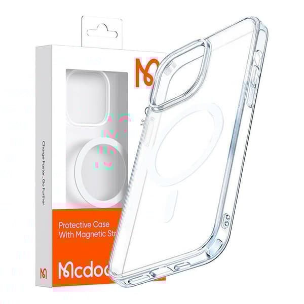 Gennemsigtigt magnetisk etui Mcdodo PC-1890 til iPhone 12/12 Pro, Magsafe