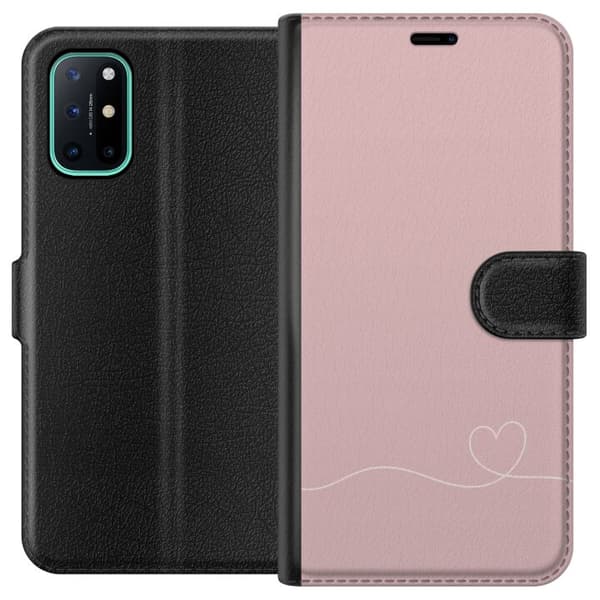 OnePlus 8T Lompakkokotelo Ruusunpunainen Aivot Suunnittelu