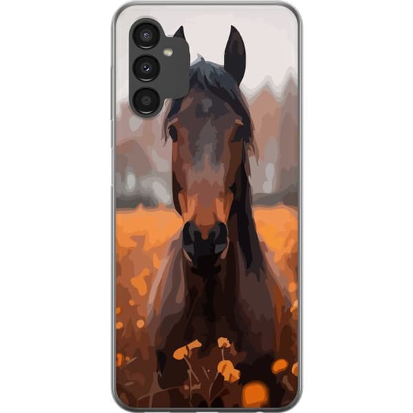 Samsung Galaxy A04s Läpinäkyvä kuori Syksyn Hevonen