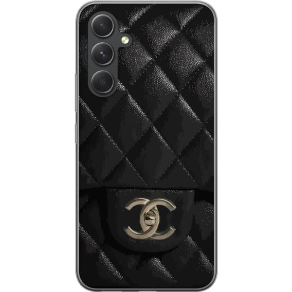 Samsung Galaxy A55 Läpinäkyvä kuori Chanel Musta