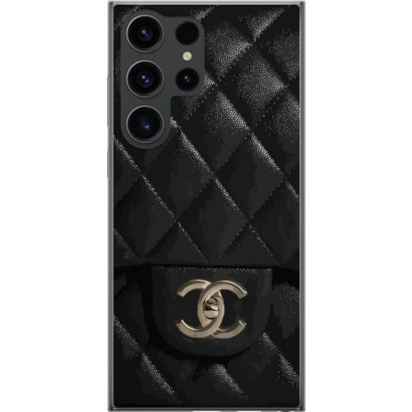 Samsung Galaxy S24 Ultra Gennemsigtig cover Chanel Sort