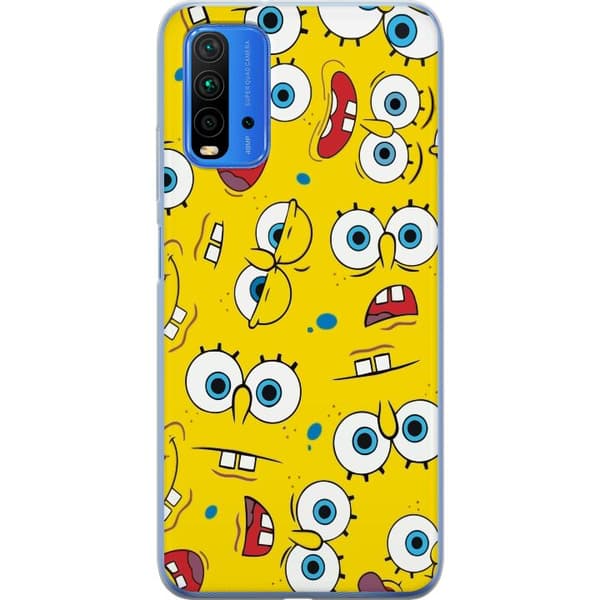 Xiaomi Redmi 9T Läpinäkyvä kuori SiipiSpongi Neliöpantteri
