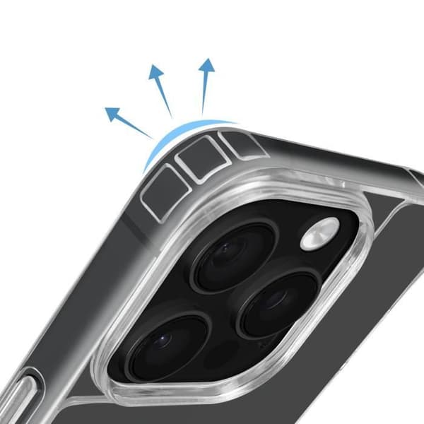 Coque - AVIZAR - iPhone 16 Pro - Silikon Stötsäker - Flätad Snodd - Transparent