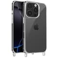Miniatyrbild 2 av 4: Coque - AVIZAR - iPhone 16 Pro - Silikon Stötsäker - Flätad Snodd - Transparent