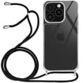 Miniatyrbild 1 av 4: Coque - AVIZAR - iPhone 16 Pro - Silikon Stötsäker - Flätad Snodd - Transparent