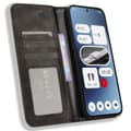 Pikkukuva 2 / 7: SKALO Nothing Phone (2a) Plus Kohokuvioitu Premium lompakkokotelo - Musta