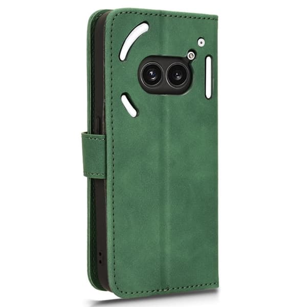 SKALO Nothing Phone (2a) Plus Matt PU-læderpungetui - Grøn