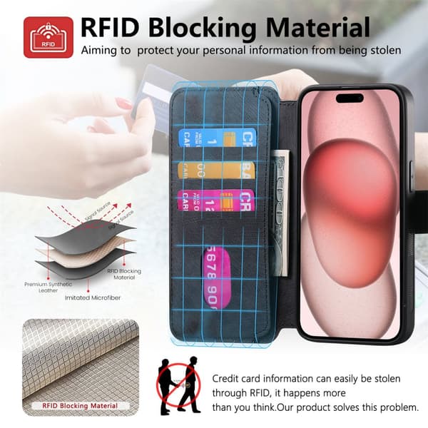 INF Magnetisk deksel til iPhone - Svart iPhone 16 Pro Max