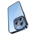 Miniatyrbillede 6 af 8: Baseus Glitter Transparent Cover og hærdet glas sæt til iPhone 14 Pro Max (blå)