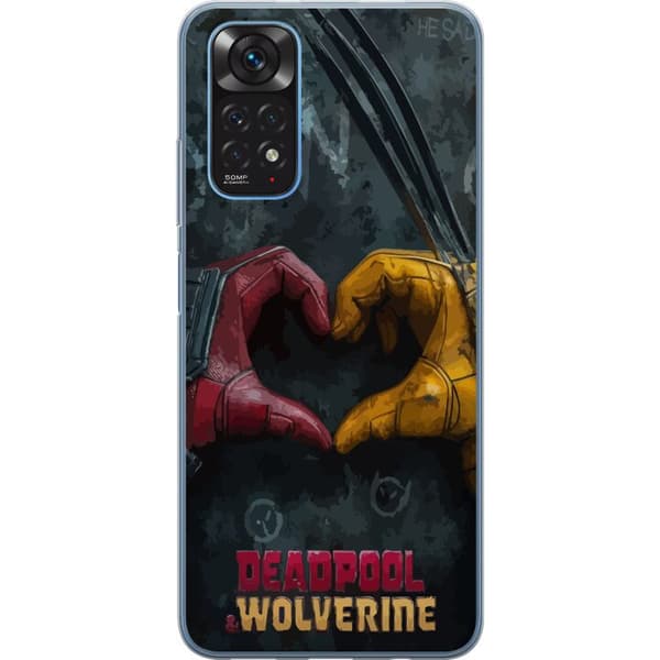 Xiaomi Redmi Note 11 Genomskinligt Skal Wolverine Deadpool