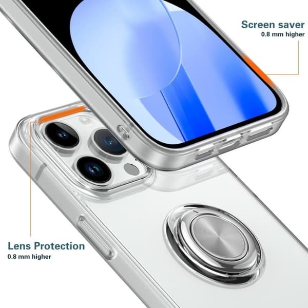 IPhone 15 Plus skal med en ring - Transparent