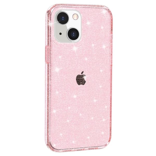 Glittrande iPhone 15 Plus skal - Rosa