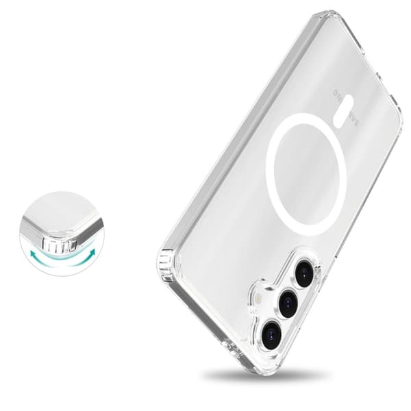 Mobique Magnetic Hybrid Case Samsung Galaxy S24 FE Clear
